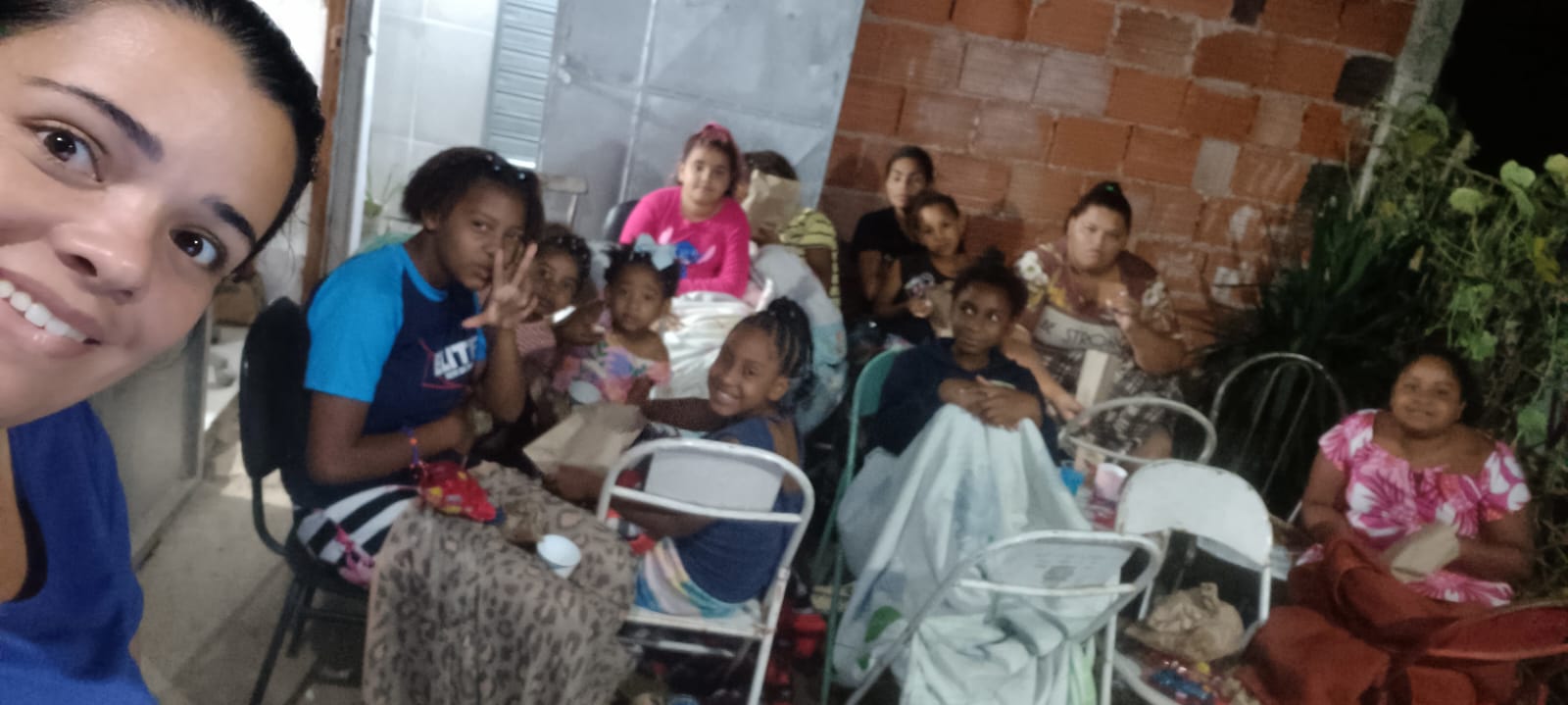 Noite de acolhimento na comunidade