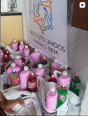 Doações de produtos de limpeza